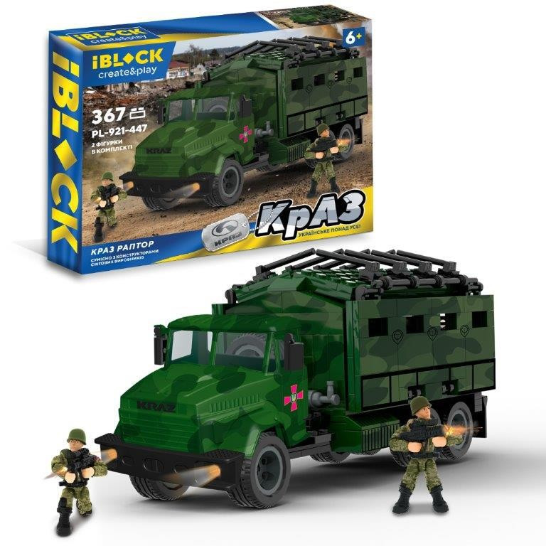 Конструктор IBLOCK військова машина Краз Раптор 367 деталей (PL-921-447) Чернігів - фото 1