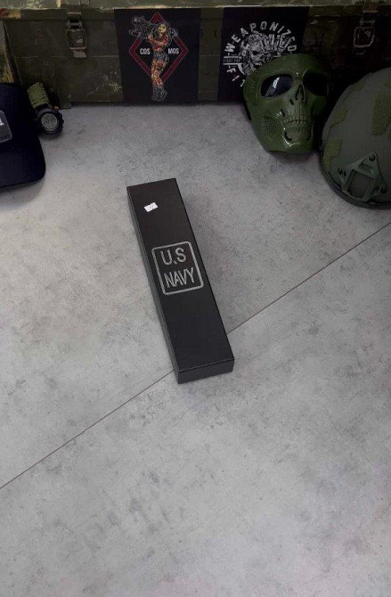 Ніж чорний U.S. Navy black з чохлом у комплекті Одеса - фото 2