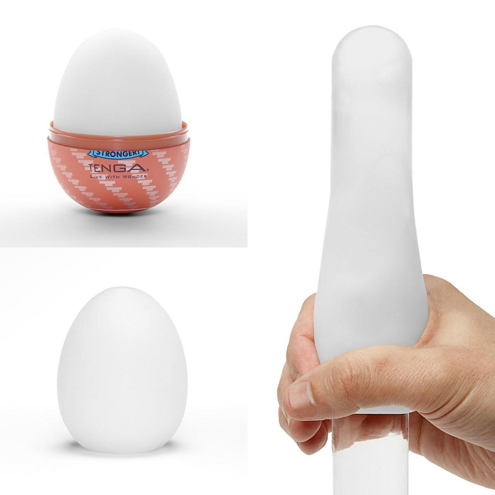 Мастурбатор-яйце Tenga Egg Spiral, щільний TPE, пробник лубриканту 5 мл Sex Aura Київ - фото 2