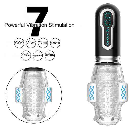 Мастурбатор Thrusting Rotation 360 Pro з функцією обертання та руху Sex Aura Київ