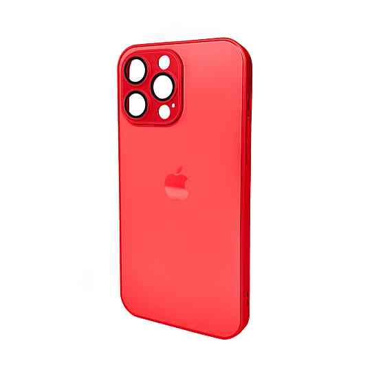 Чохол для смартфона AG Glass Matt Frame Color Logo for Apple iPhone 15 Pro Max Coke Red Киев