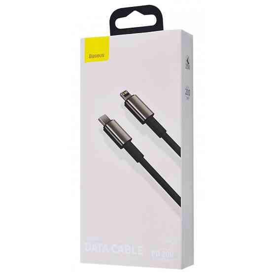 Кабель Baseus Tungsten Gold Type-C to Lightning PD 20W 2м чорний Львів