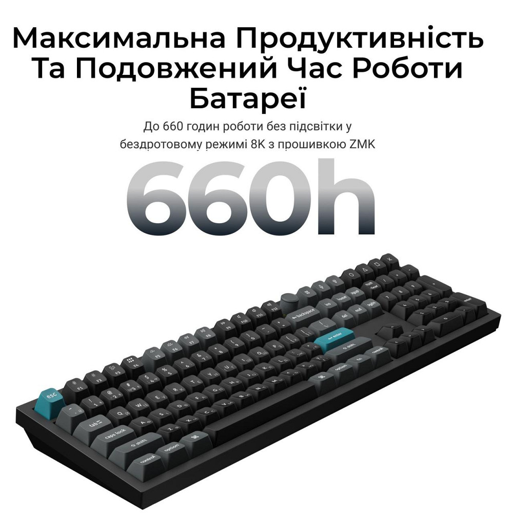 Клавіатура бездротова Keychron Q6 Ultra Keychron Red Switch Black RGB (Q6U-M1-UA) ( 29670 ) Харьков - изображение 11