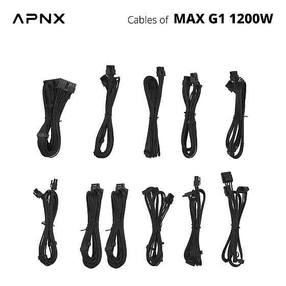 Блок живлення APNX MAX G1 1200 (APPG-MXK2FEC.X1) 1200W ( 12329 ) Харків