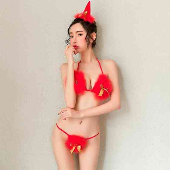 Новорічний комплект з ковпачком - XS/S - Червоний – Рольові костюми Вінниця