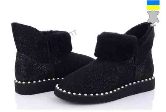 Уггі жіночі короткі замшеві 36 чорний Київ