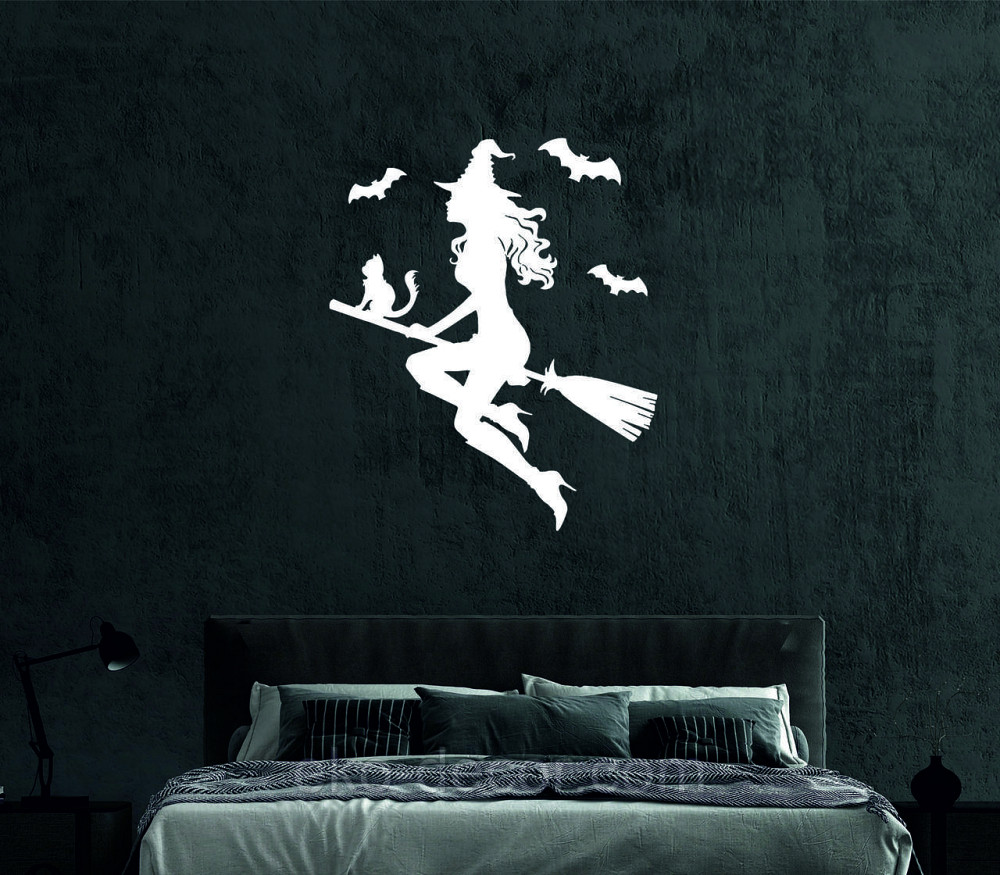 Декоративное настенное Панно «Ведьма», Декор на стену 50*41 см, Белый Киев - изображение 4