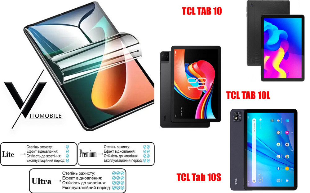 Полиуретановая пленка HyperClear Guard для Tcl Tab 10, Tab 10L, Tab 10S Киев - изображение 1