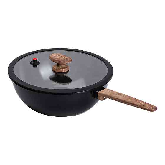 Чорна керамічна сковорода 30 см, 5.6 л Київ