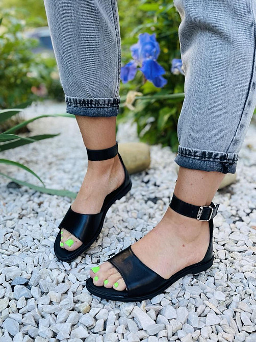 MOD GAR Босоніжки жіночі MOD GAR 347-2 чорні (літо, шкіра натуральна) (5078) Коломия - фото 9