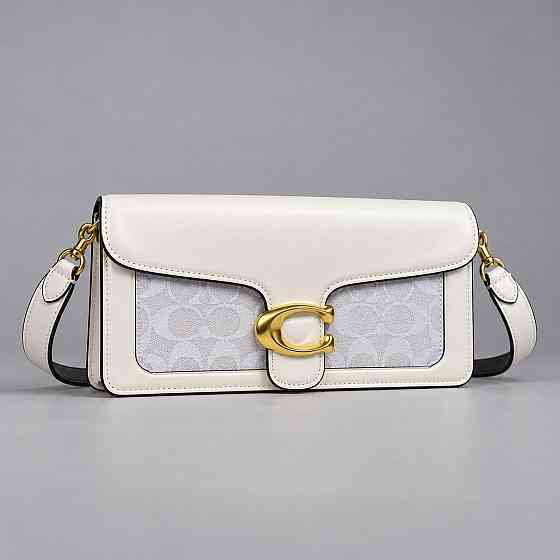 Женская брендовая сумка кроссбоди Coach Tabby Shoulder white Lux Киев
