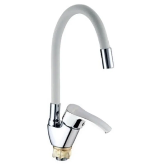 Змішувач для кухні Mixxus YUB4-279 Reflector White з білим силіконовим виливом   ( MI6486 ) 39429 Харьков