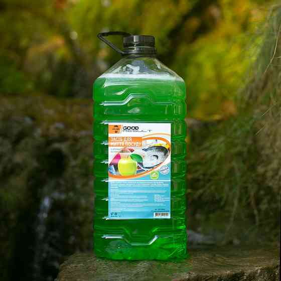 Засіб для миття посуду GOOD RESULT "Зелене яблуко" 5 л/пет Павлоград