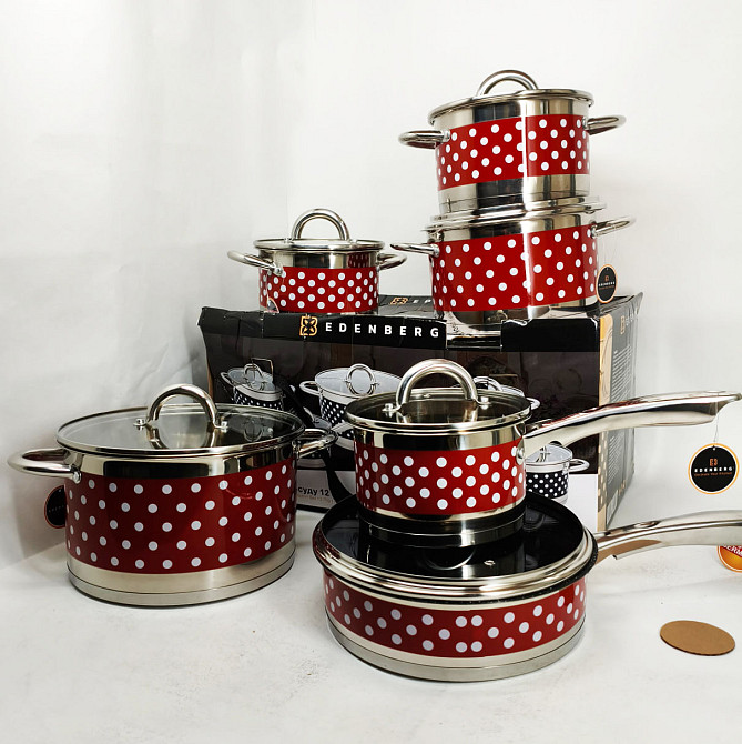 Набір посуду для електричних плит, Набір практичних каструль каструль для електроплити BN-61 Львів - фото 8