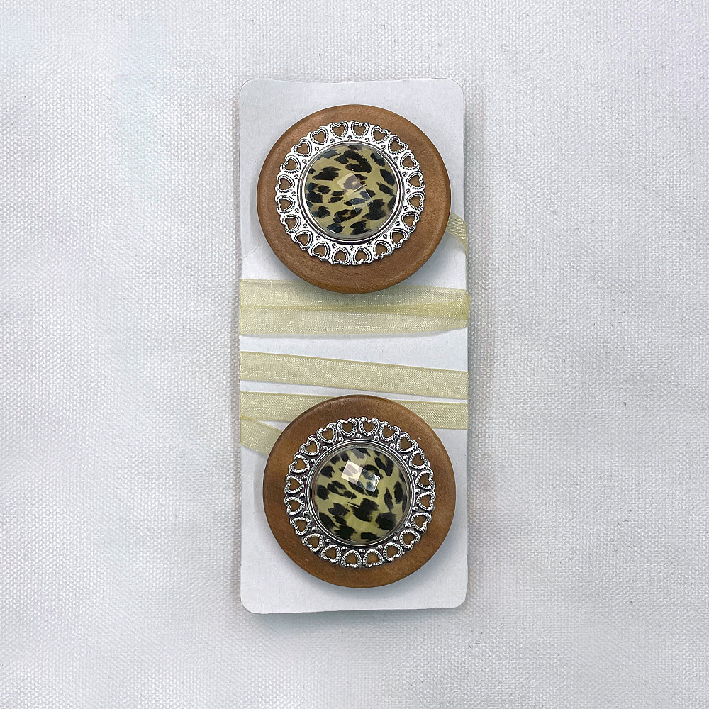 Магніти для штор і гардин Карпати набір 2 шт Коричневий з сріблястим (81-148) Київ - фото 6