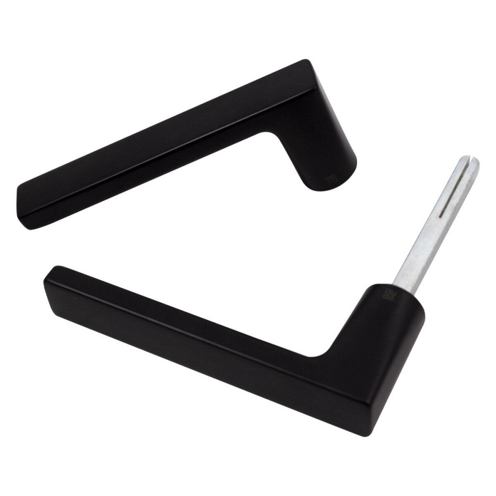 Дверна ручка на розетті Nuda Baar чорний матовий R ф/з Київ - фото 2