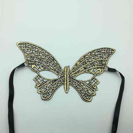 Маска для карнавалу Метелик one size золотистий Київ