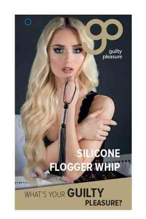 Флогер GP SILICONE FLOGGER WHIP BLACK Sex Aura Київ