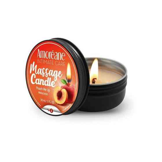 Масажна свічка "Спокусливий персик" Amoreane Peach Me Up (30 мл) Sex Aura Київ