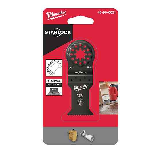 Полотно BiM STARLOCK MILWAUKEE для б/функціонального інструменту, 35x42 мм (деревина з цвяхами) Одесса