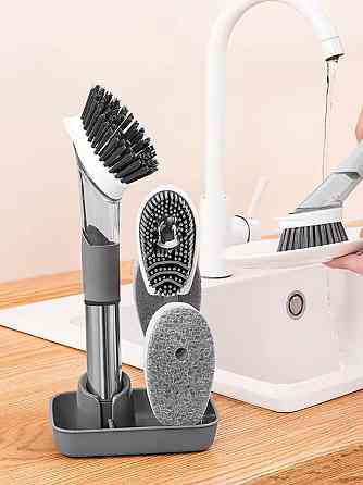 Щітка для прибирання на підставці зі змінними насадками, набір 4 в 1 WMC-brush-1 Одеса