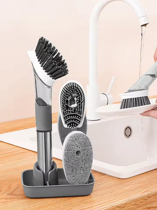 Щітка для прибирання на підставці зі змінними насадками, набір 4 в 1 WMC-brush-1 Одеса - фото 2