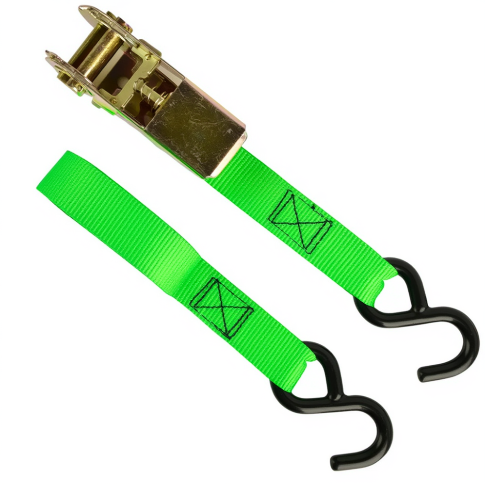 Набір стяжних ременів з храповим механізмом для кріплення вантажу 4 шт. 25 мм х 3 м стропи з навантаженням 136 кг Кам'янець-Подільський - фото 9