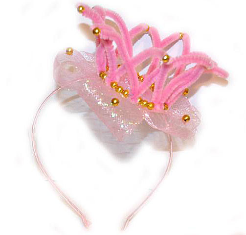 Обруч для дівчинки для волосся Корона рожевий Київ - фото 1