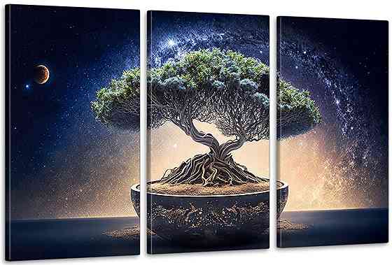 Модульная картина в гостиную / спальню  Дерево Бонсай    ART-099_3A 100х150 см Киев