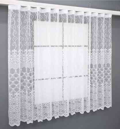 Тюль жаккард VR-Textil № 1322т Арка на кухню цвет белый 300х150 см (53-0049) Киев