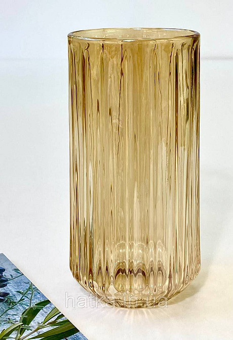 Набір високих склянок 6 шт OLens "Янтарний Дюк" 350 мл для дому та ресторанів 102-537 Київ - фото 2