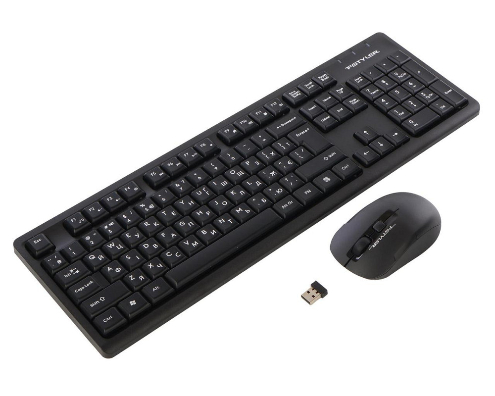 Комплект (клавіатура, миша) бездротовий A4Tech FG1200 Black ( 15239 ) Харьков - изображение 6