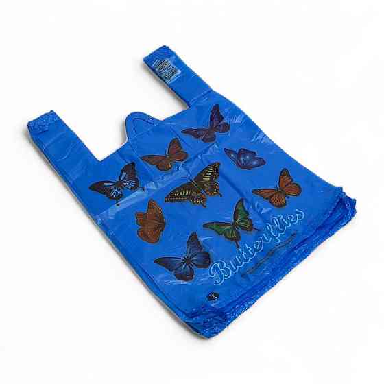 Пакет-майка «Метелики» (28*45) 250 шт. Синій Харків
