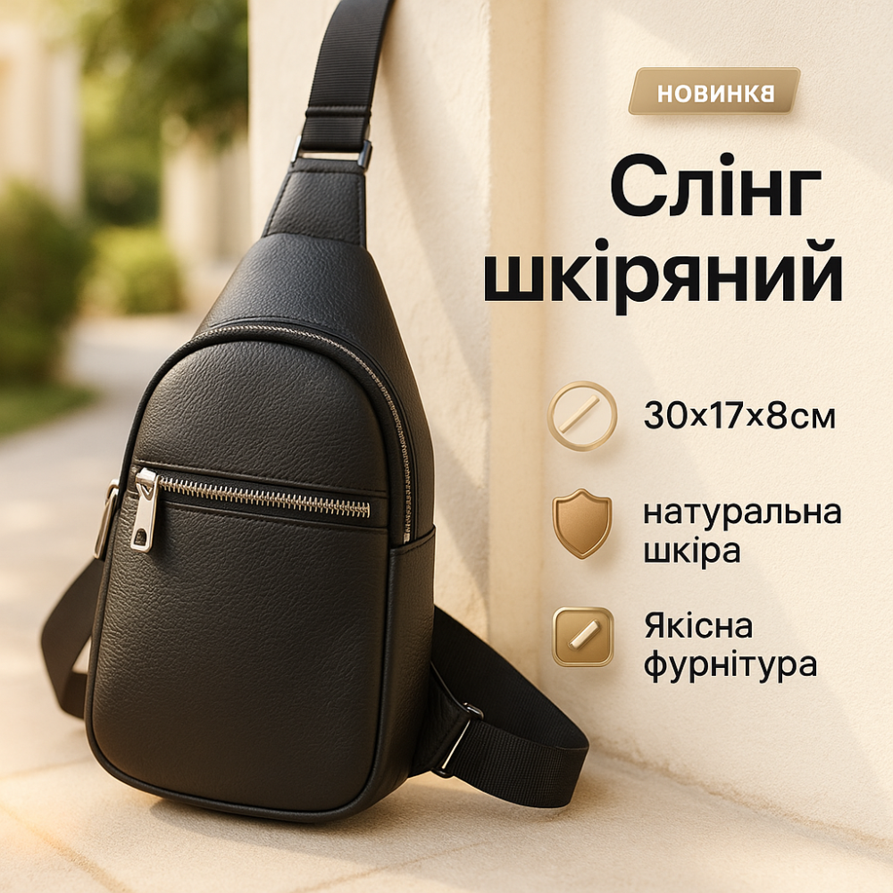 Сумка-кроссбоди молодежная, Мужская стильная сумка слинг, Мужская сумка через плечо носить NU-36 Львов - изображение 8