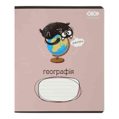 Зошит ZiBi предметний CRAZY CAT 48 аркушів клітинка, географія (ZB.1703-28) Вінниця