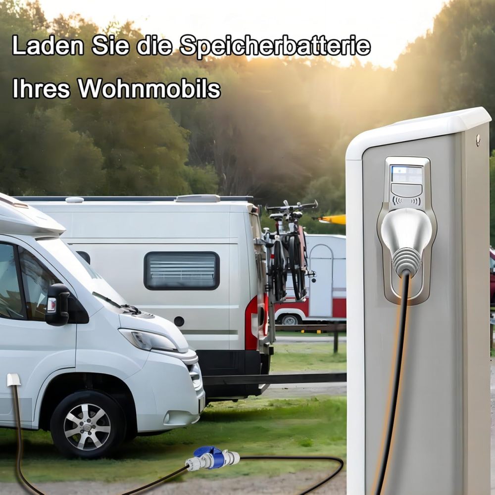 Адаптер Type 2 на CEE, [4 м | 32A | 7,2 кВт] Кабель IEC 62196 до розетки CEE, розвантажувач станції типу 2 Київ - фото 4