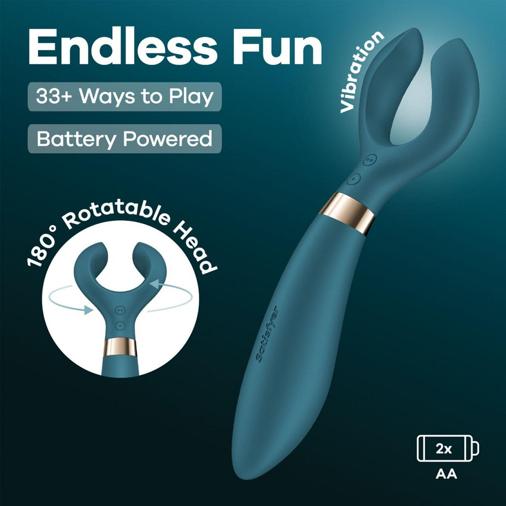 Вібратор для пар Satisfyer Endless Fun Battery Series, три мотора, багатофункціональний Sex Aura Київ - фото 6