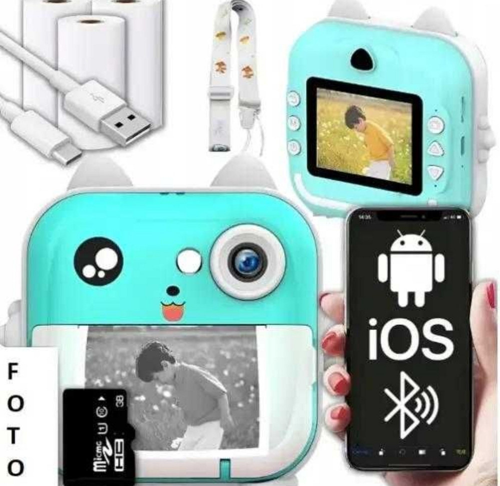 Фотоаппарат с мини принтером Print Camera мгновенная печать котик. Киев - изображение 4