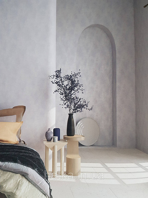 Шпалери вінілові на флізеліні Marburg Loft superior 1.06х10 бузковий лавандовий під штукатурку 34135 Київ - фото 1