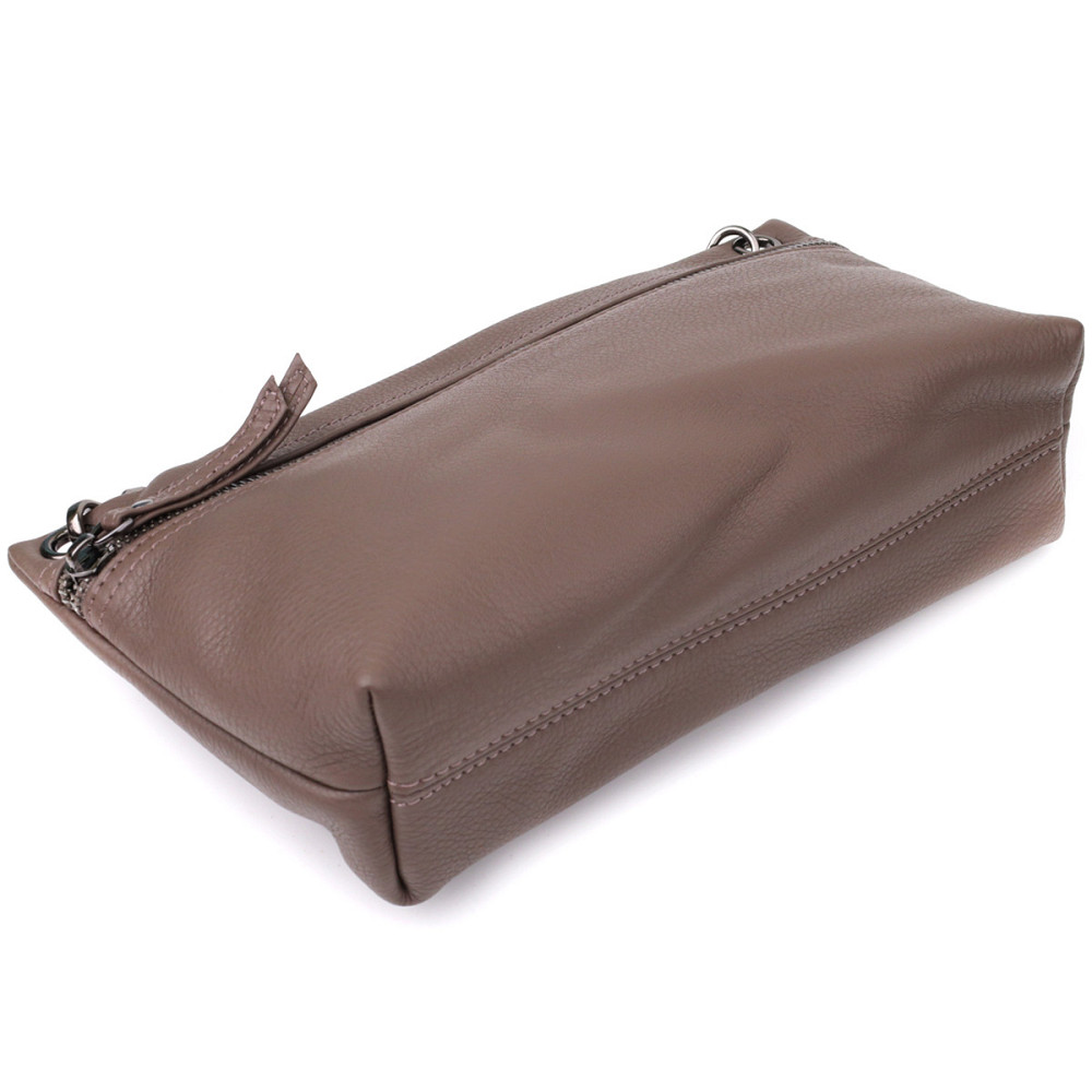 Зручна сумка жіноча на плече з натуральної шкіри Vintage 23006 Коричневий Київ - фото 6