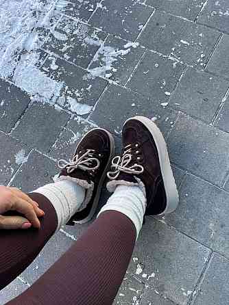 Arcoboletto Черевики жіночі Arcoboletto коричневі натуральна замша з хутром высота 8см размеры Коломыя