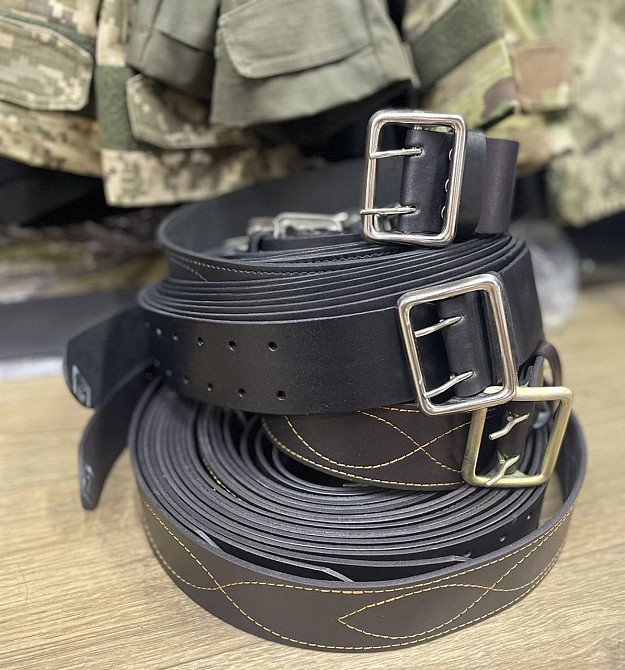 Ремінь портупея шкіра 136, Коричневий Одеса - фото 1