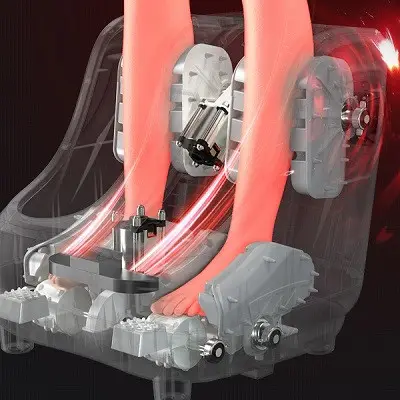 Массажер для ног Benbo AM-520-LUX (вибрация, компрессия, подогрев) Черный Киев - изображение 6