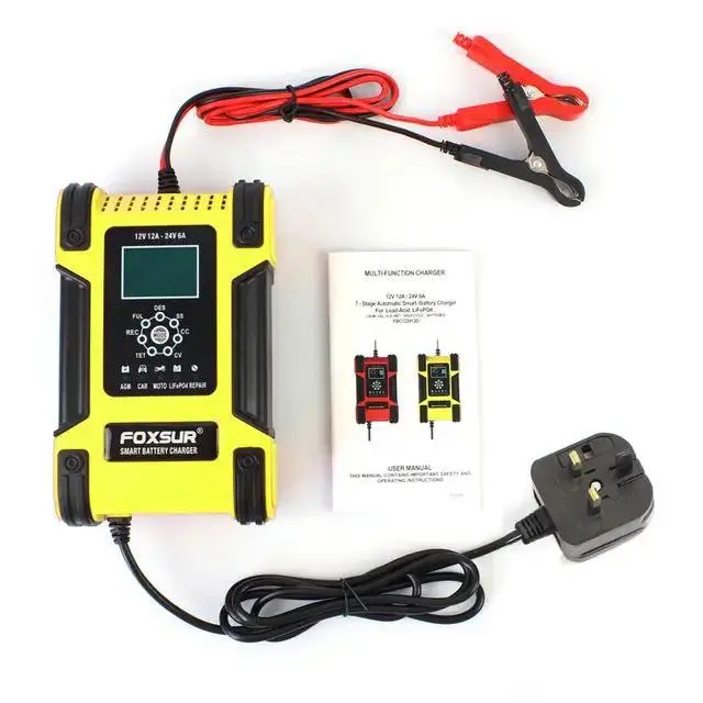 Автоматическое зарядное устройство Foxsur 12-24V 12А для авто аккумулятора Винница - изображение 5