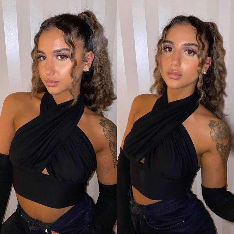 Женский летний топ с открытыми плечами из плотного микродайвинга Одесса - изображение 4