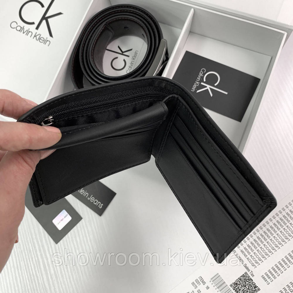 Чоловічий подарунковий набір портмоне і ремінь (485) Київ - фото 5