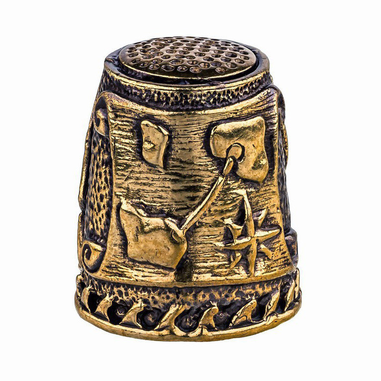 Наперсток подарунковий із бронзи Фрегат Київ - фото 2