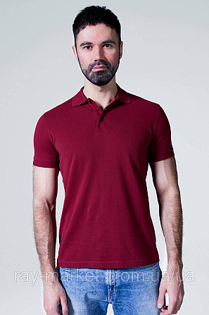 Поло классическое Stedman Lux Polo мужское бордовое (ST9060-BOD) XXL Киев - изображение 1