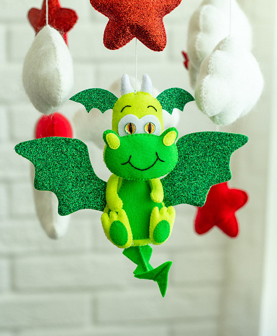 Дитячий мобіль на ліжечко «Дракон» Київ - фото 9