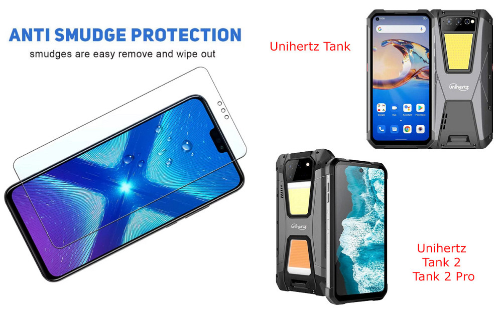 Защитное стекло NeoGlass для Unihertz Tank, Tank 2, Tank 2 Pro – ультрапрозрачное и устойчивое Киев - изображение 3